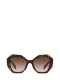 Oversize-frame gradient sunglasses - Brown
