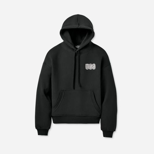 ® Women's ® Logo Hoodie Cotton Blend Tops in Black