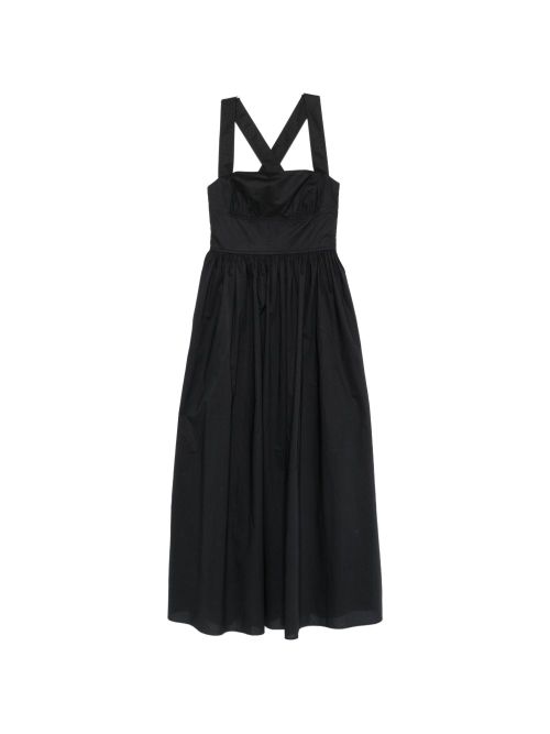 Sleeveless Cotton Midi Dress