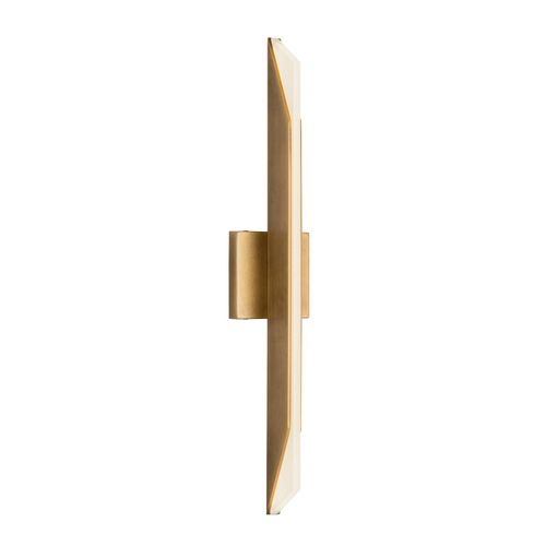Vintage Brass LED Bathroom Vanity Light from the Tachi Collection