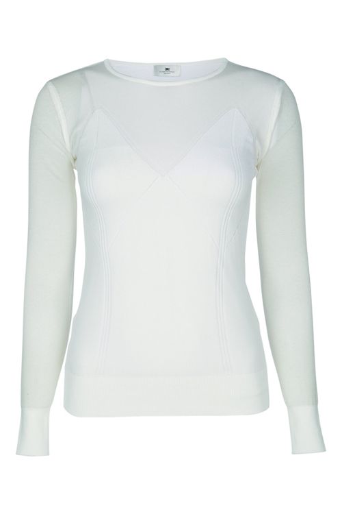 Tricot Sweater — White