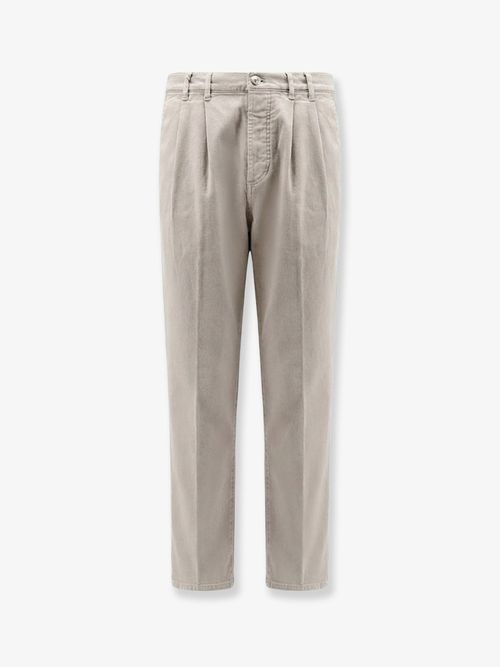 Stretch Canvas Trousers — Gray