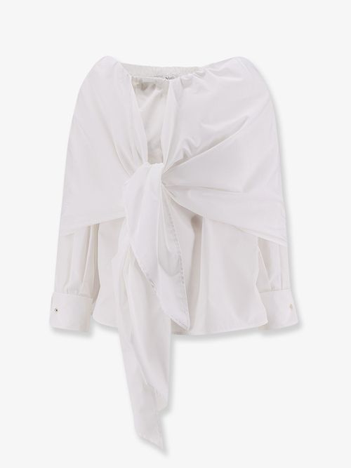 Knotted Cotton Shirt — White