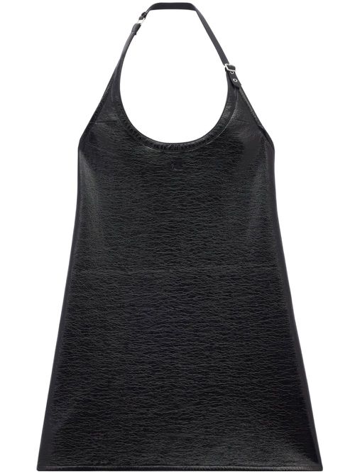 Buckle-detail halterneck minidress - Black