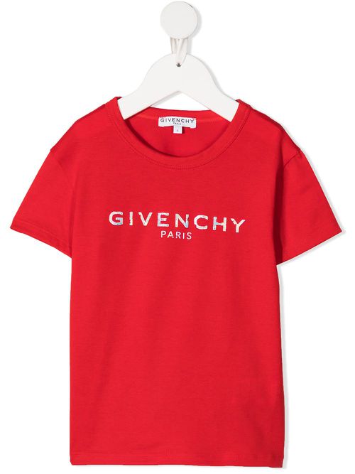 Logo-print cotton T-shirt - Red