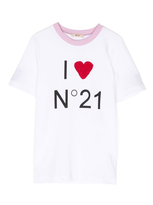 Logo-print short-sleeve T-shirt - White