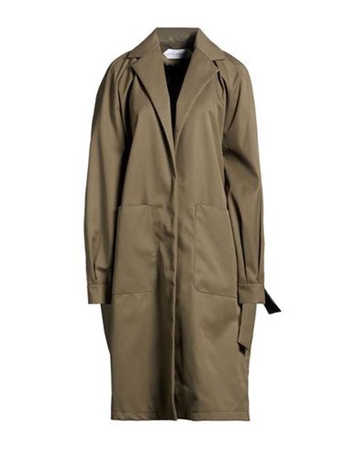 Fête Impériale Woman Overcoat & Trench Coat Military green Size 10 Polyester, Cotton, Polyurethane