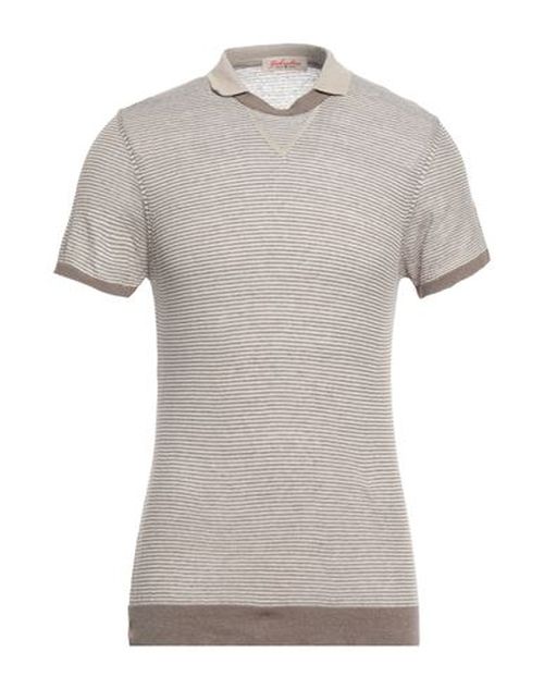 Man Sweater Light brown Size 3XL Linen, Polyamide