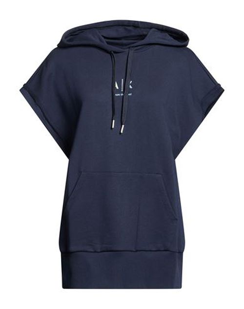 Woman Sweatshirt Navy Size S Cotton