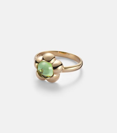 Kensington 14kt gold pinky ring with peridot