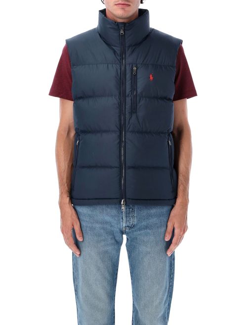 Quilted Ripstop Padded Vest with Stand-Up Collar