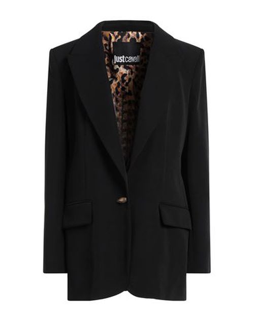 Just Cavalli Woman Blazer Black Size 8 Polyester, Elastane