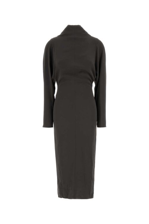 Stretch Crepe Dress — Gray