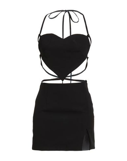 Woman Mini dress Black Size 2 Polyester, Elastane