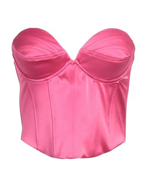 Woman Top Fuchsia Size L PES, Elastane