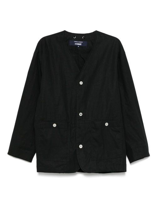 Comme des Garçons Homme V-neck jacket - Black