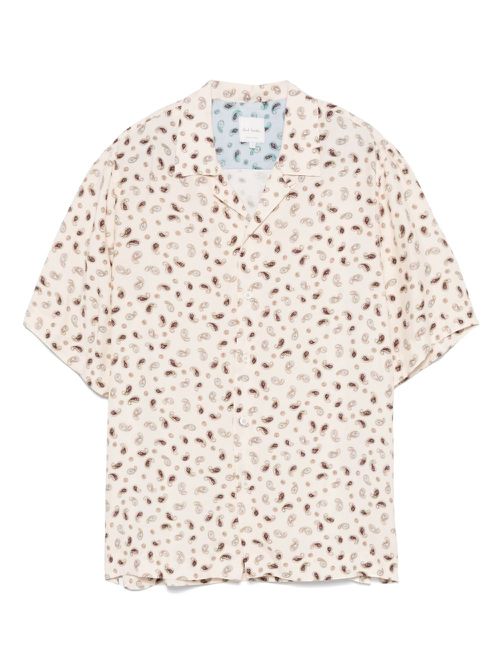 Paisley-print shirt - Neutrals