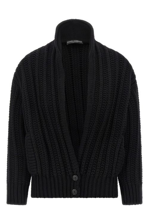 Coarse Wool Cardigan