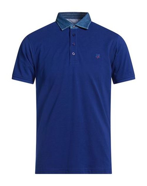 Man Polo shirt Blue Size XXL Cotton