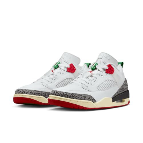 Jordan Spizike Low SE Men's Shoes (IM7425-100, White/Varsity Red/Black/Sail) (White/Varsity Red/Black/Sail, US Footwear