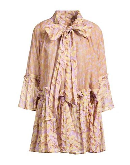 Woman Mini dress Pink Size M Linen