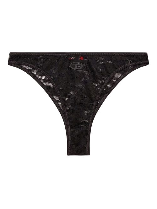 Diesel Punchy-Utlt lace-detail thong - Black