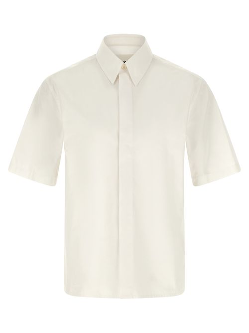 Logo Embroidery Shirt Shirt And Blouse White