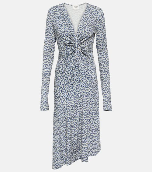 Lania printed jersey midi dress