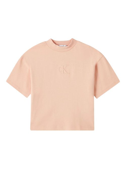 Logo-embroidered T-shirt - Pink