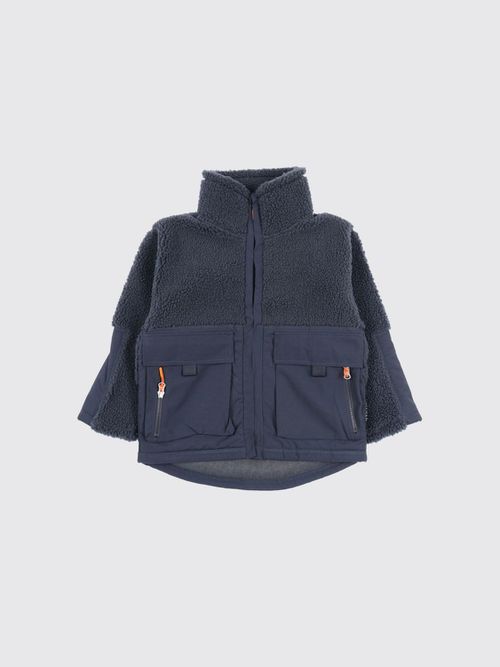 Coat Kids color Blue