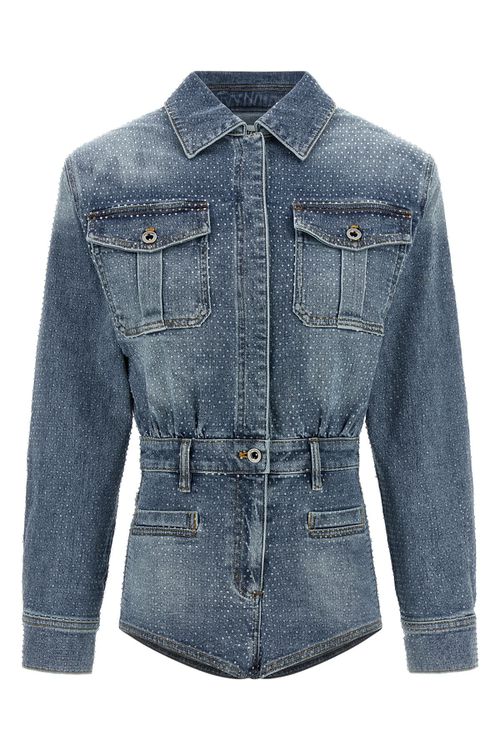 'Rhinestone Denim' Jumpsuit