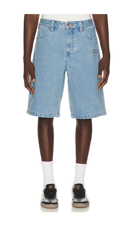 Brixton Builders Carpenter Baggy Short in Blue. 30. Also , 32