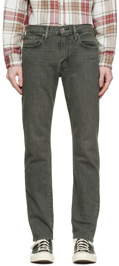 Gray 502 Tapered Denim Jeans