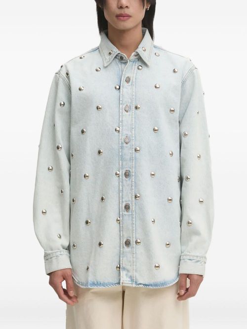 Studded denim shirt - Blue