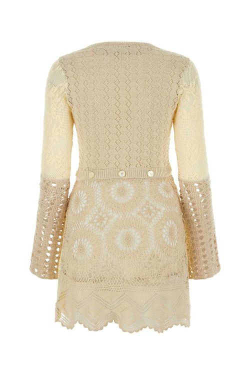 Multicolor Crochet Mini Dress