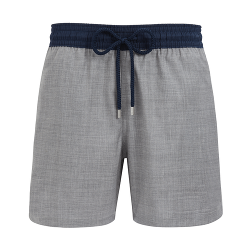 Men Woolen Swim Trunks Super 120's- X The Woolmark Company - Swimming Trunk - Magnus - Grey