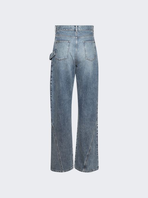 Twisted Workwear Jeans Mid Blue