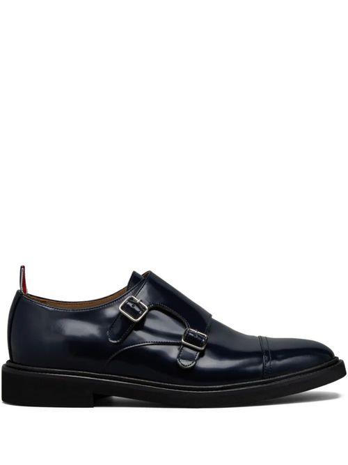 Navy Blue Leather Dress Shoes