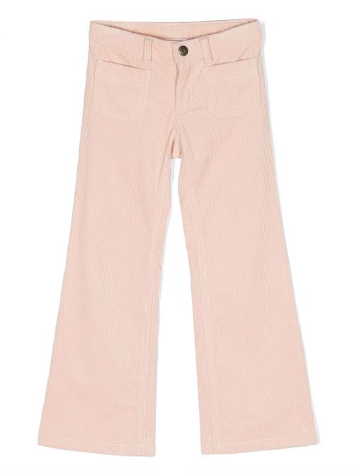 Junon corduroy flared trousers - Pink