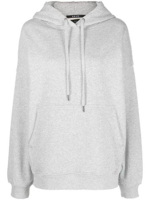Melange boyfriend-cut hoodie