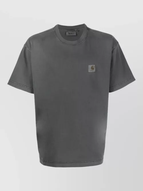 Carhartt Wip - logo cotton t-shirt short sleeves crew neck