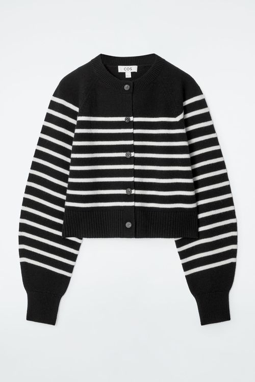 CROPPED WOOL CARDIGAN