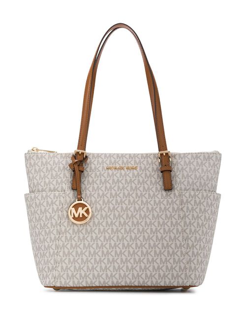 Jet Set Logo tote bag - Neutrals