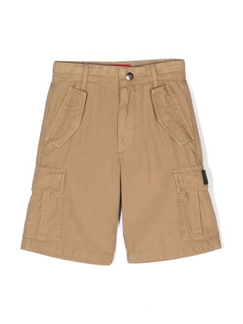 Cotton cargo shorts - Brown