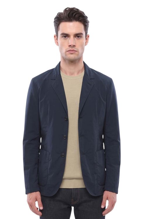 Blue Single Breasted Blazer
