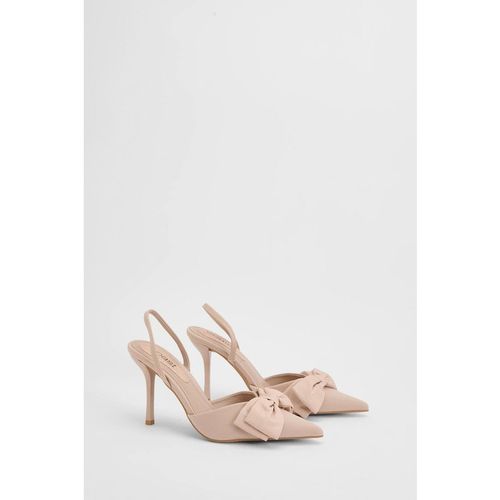 Coast Women's Marianna Bow Detail High Heel Slingback Court Shoes in Pink
