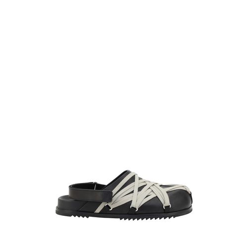 Megalaced leather Women's Mules