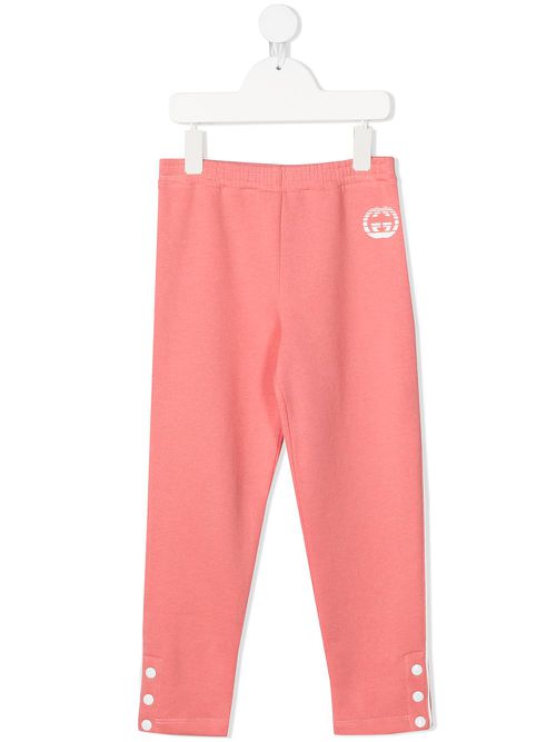 Logo-print track pants - Pink