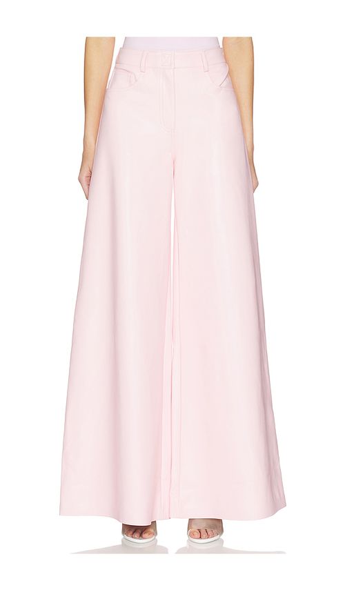 Norma Kamali Elephant Jeans in Pink. L. Also in M, S
