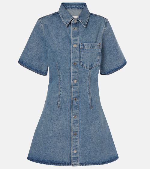 Ami Paris Ami De Caur denim shirt dress